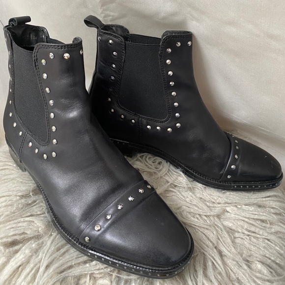Atelier Black Ankle Boots Leather - Picture 1 of 7